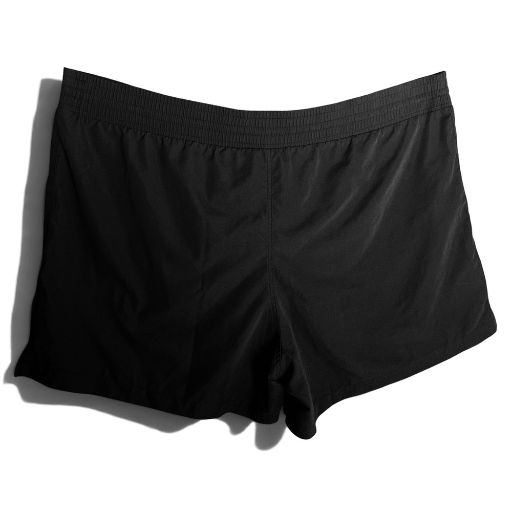 Ava & Viv Womens Plus Size Swim Board Shorts 24W 26W Black Drawstring Waist